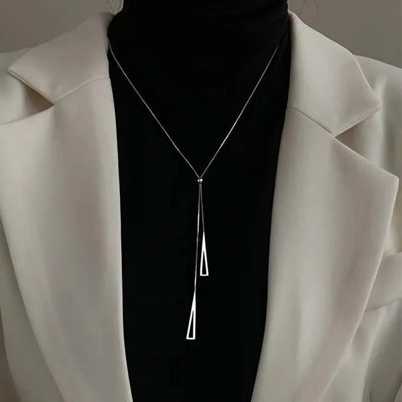 Popular Silver Colour Sparkling Clavicle Chain Choker Necklace Collar For Women Fine Jewelry Wedding Party Birthday Gift
