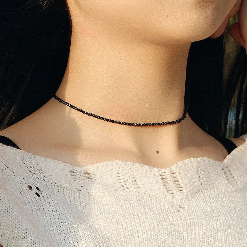 Popular Silver Colour Sparkling Clavicle Chain Choker Necklace Collar For Women Fine Jewelry Wedding Party Birthday Gift