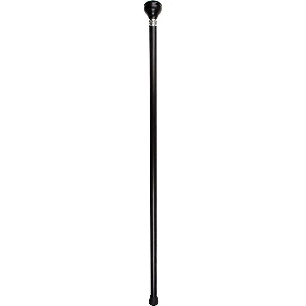POW-MIA Emblem Knob Stick: Large Knob, Pewter Collar