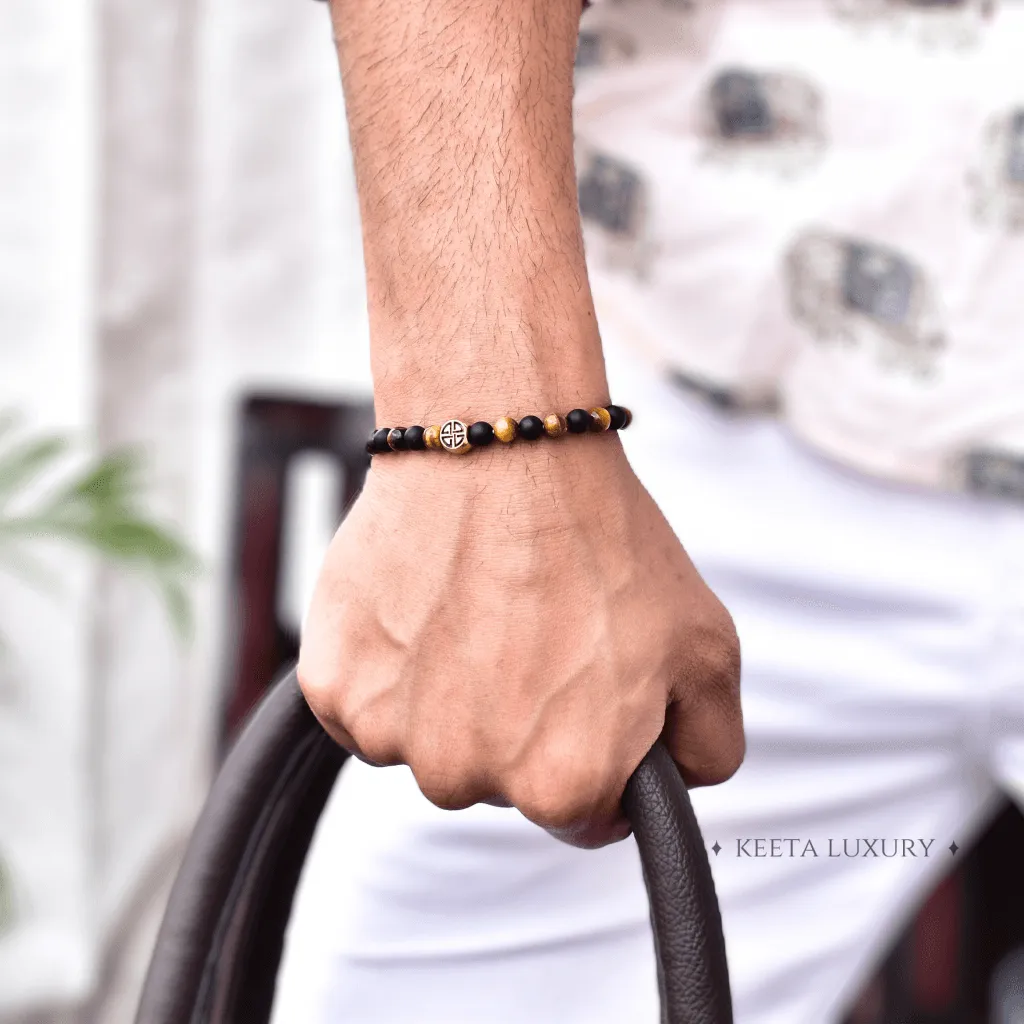 Protection Ally - Tiger Eye & Black Onyx Bracelet
