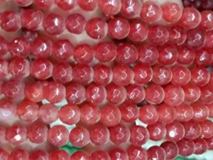 Red 2 Circular Agate Stones