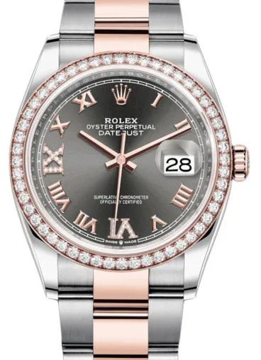 Rolex Datejust Oystersteel Stainless steel & 18K Rose Gold & Diamonds Lady's Watch