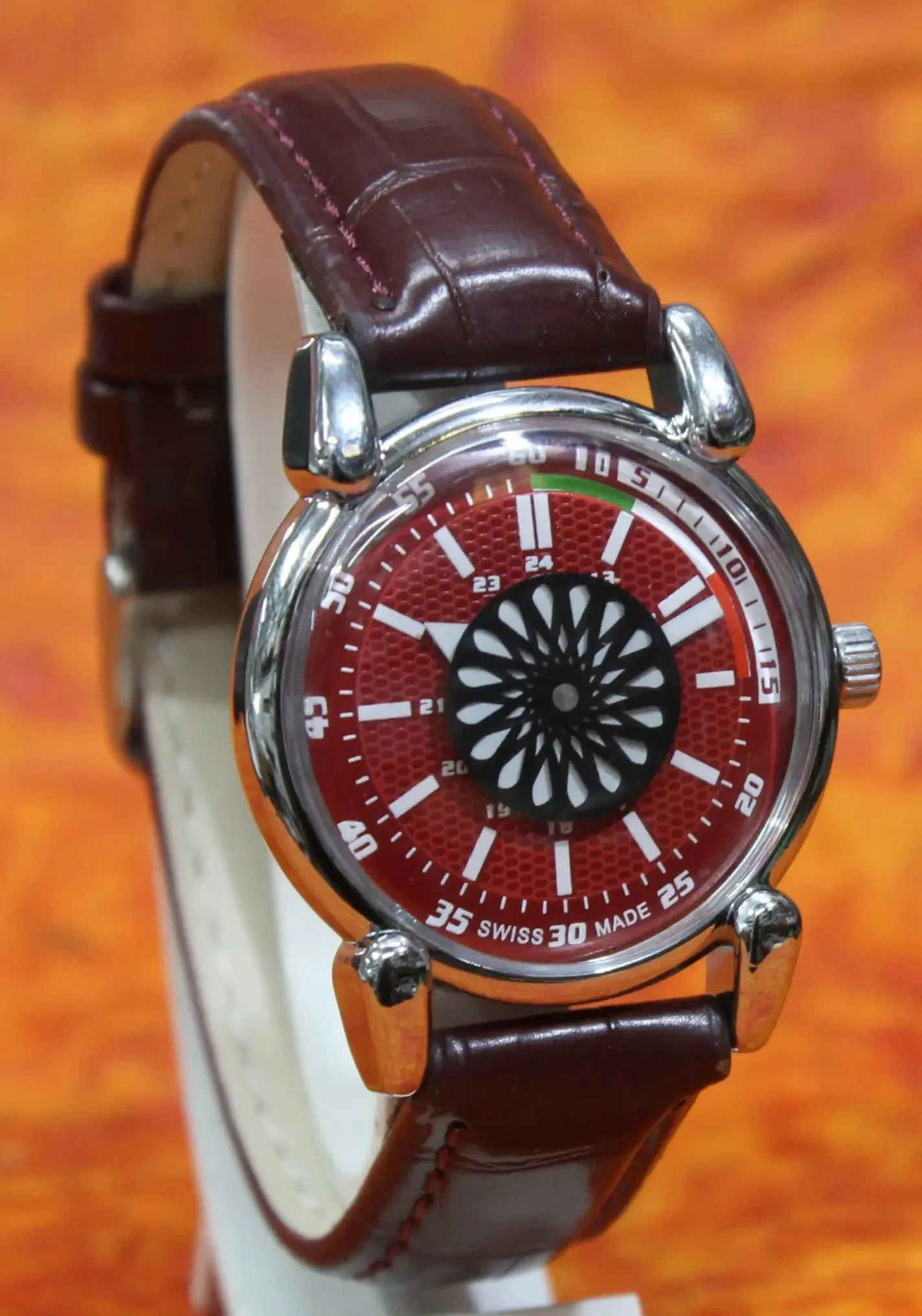 Roulette Mystery Dial Oris Vintage 17 Jewels ST96 Hand Wind Wristwatch