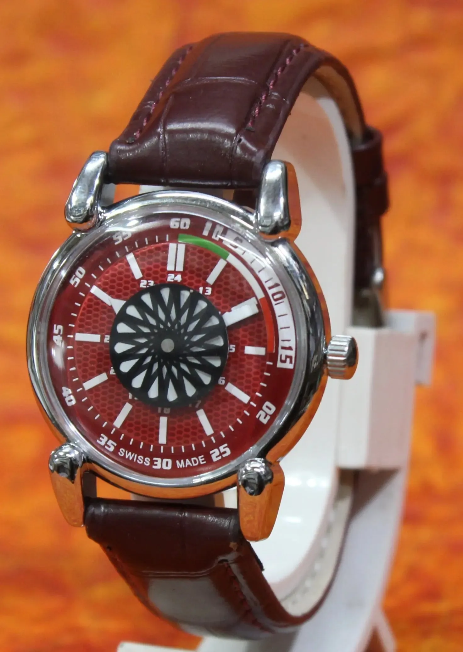 Roulette Mystery Dial Oris Vintage 17 Jewels ST96 Hand Wind Wristwatch