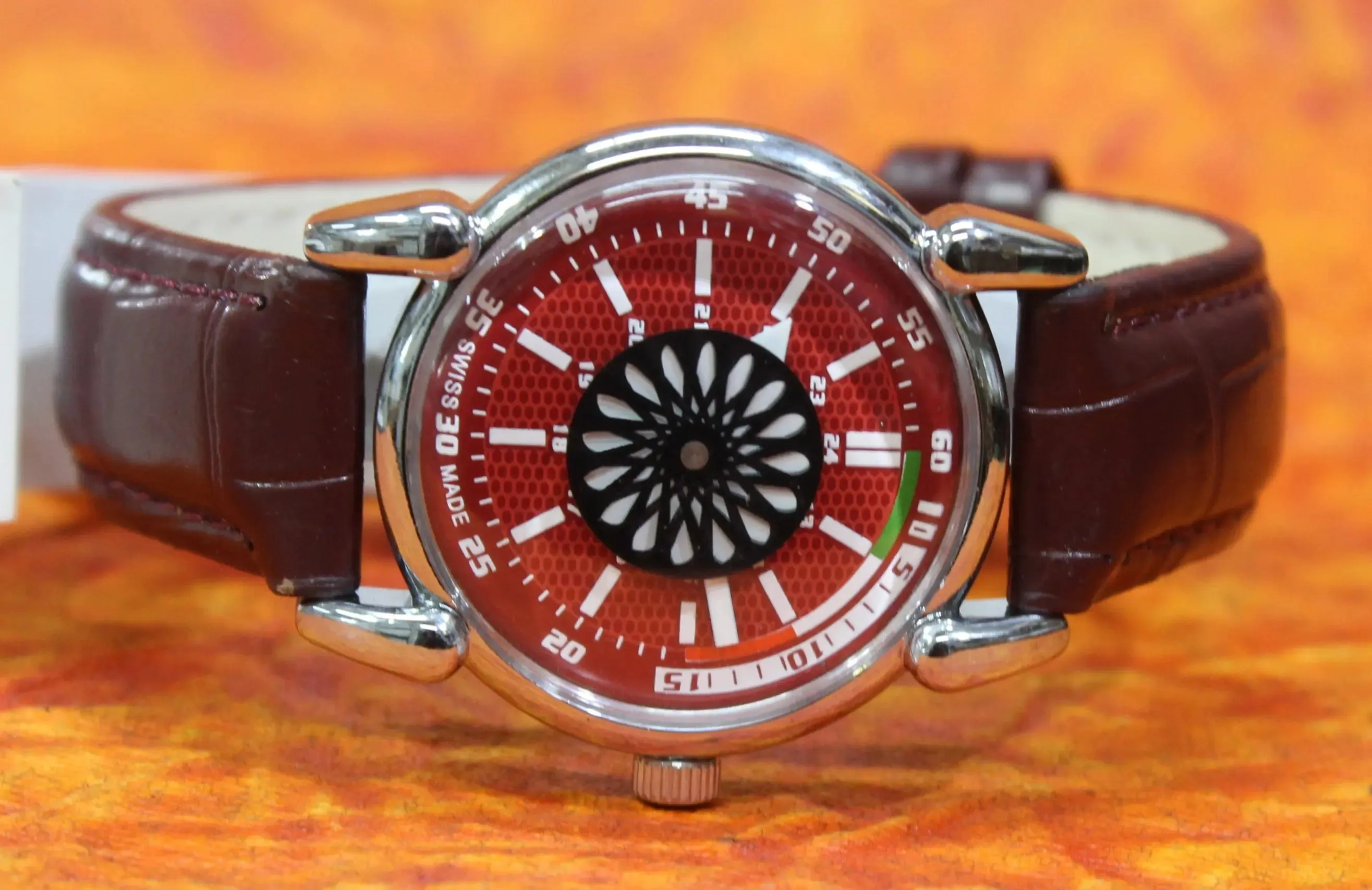 Roulette Mystery Dial Oris Vintage 17 Jewels ST96 Hand Wind Wristwatch
