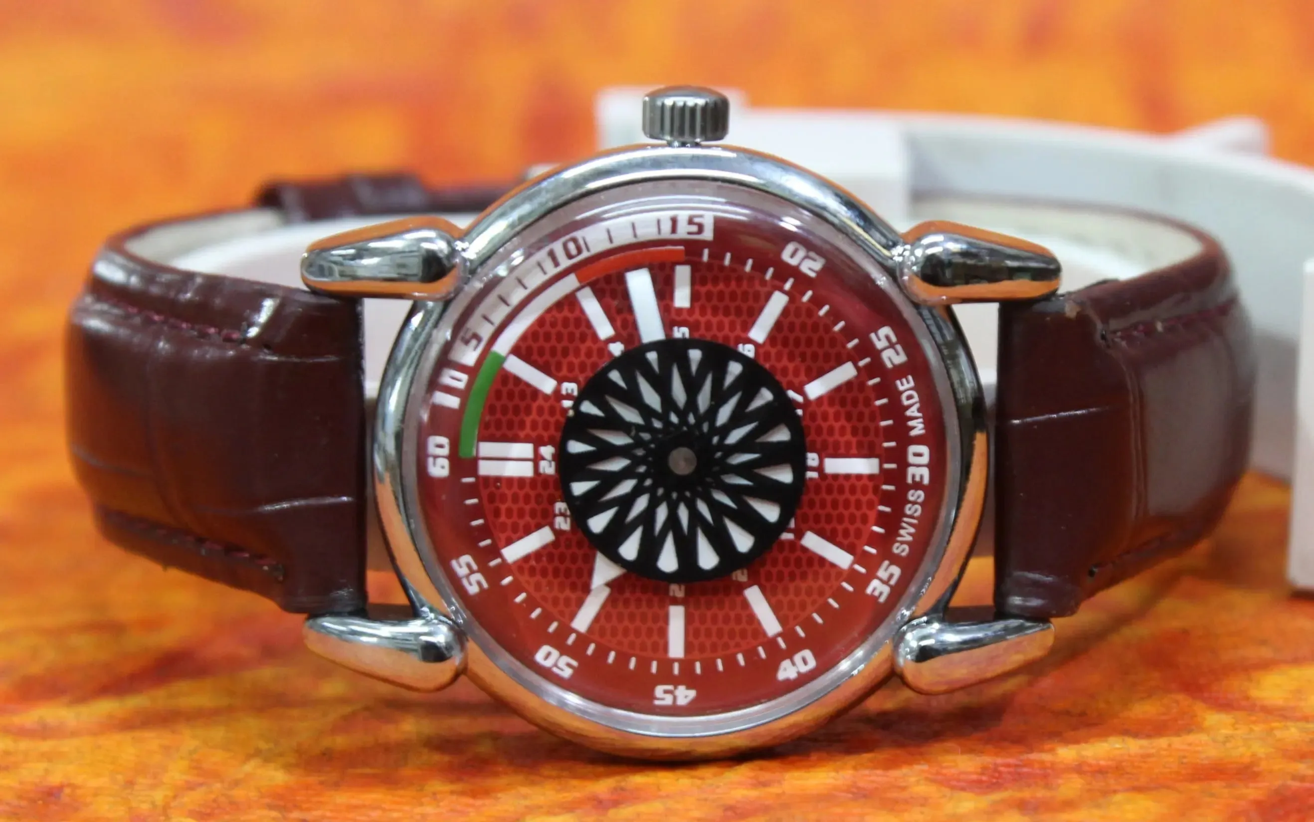 Roulette Mystery Dial Oris Vintage 17 Jewels ST96 Hand Wind Wristwatch