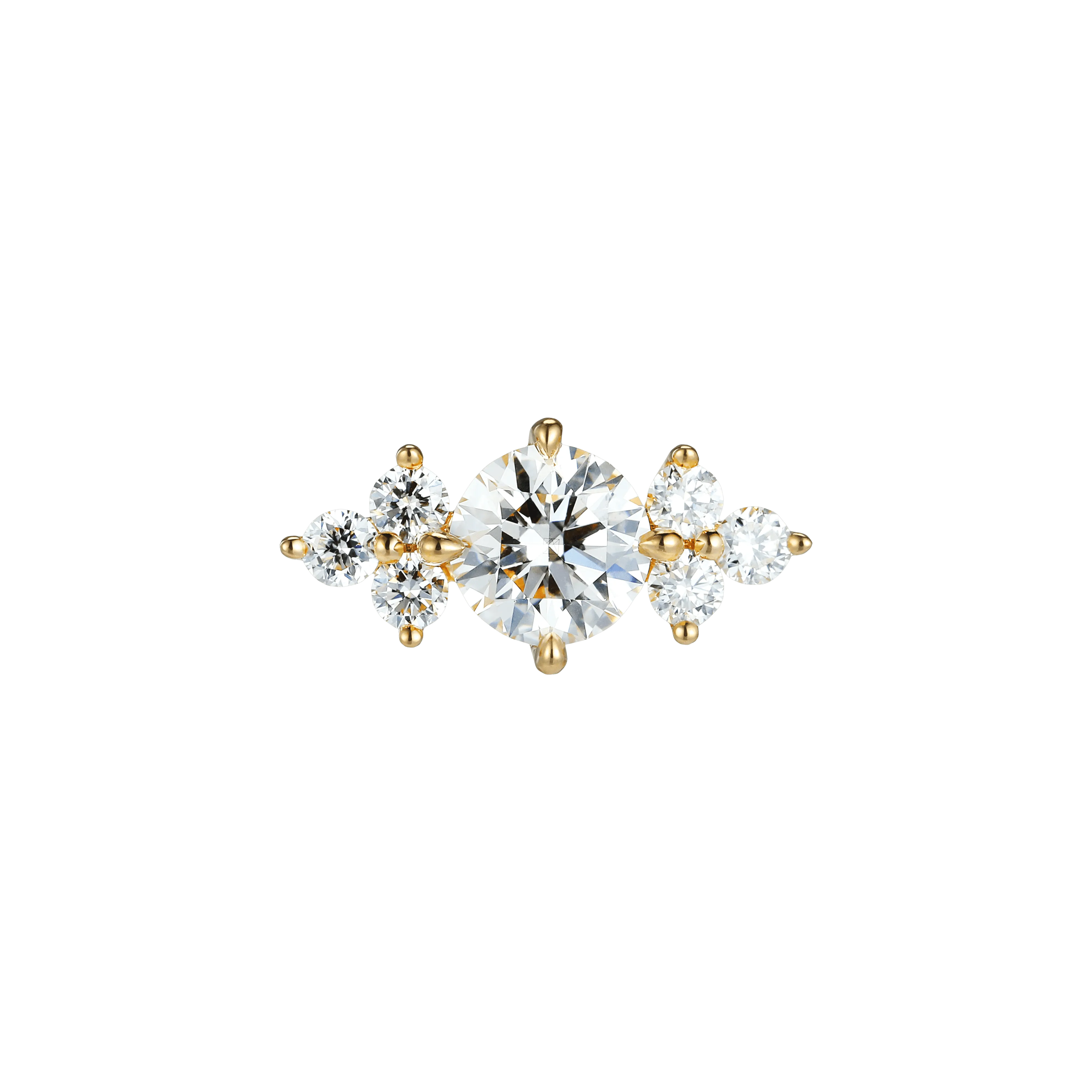 Round brilliant joy earrings