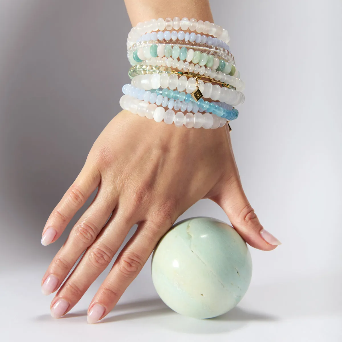 SELENITE CANDY BEADS BRACELET XL BEADS (10MM)
