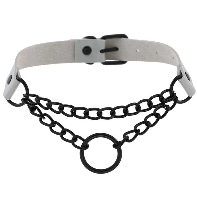 Sexy Black Chain Necklaces  Gothic Punk