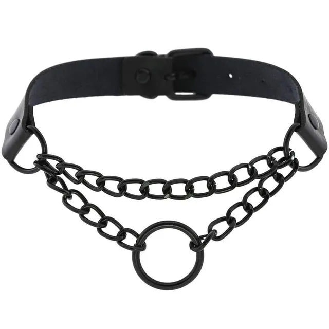 Sexy Black Chain Necklaces  Gothic Punk