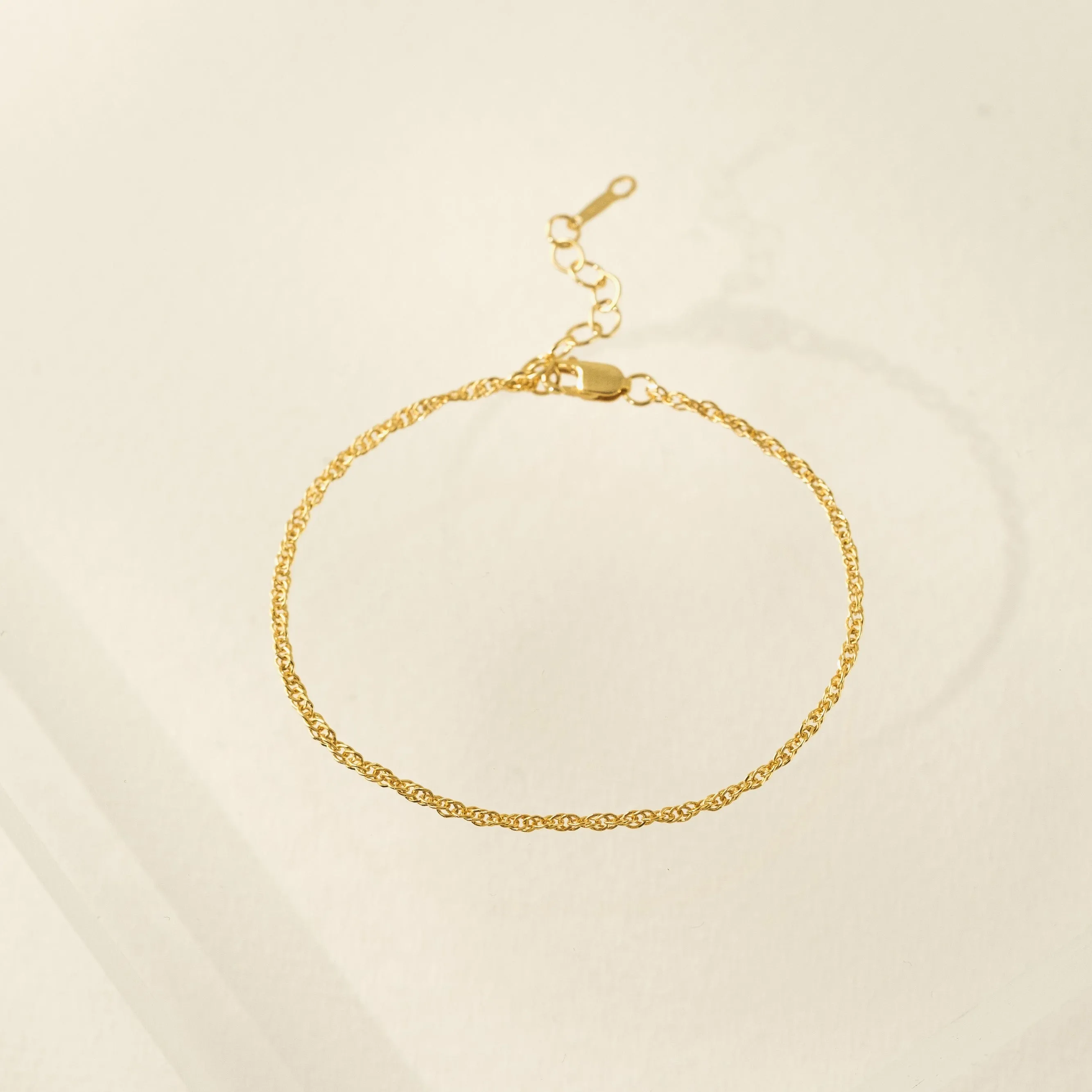 Singapore Chain Gold-Filled Anklet