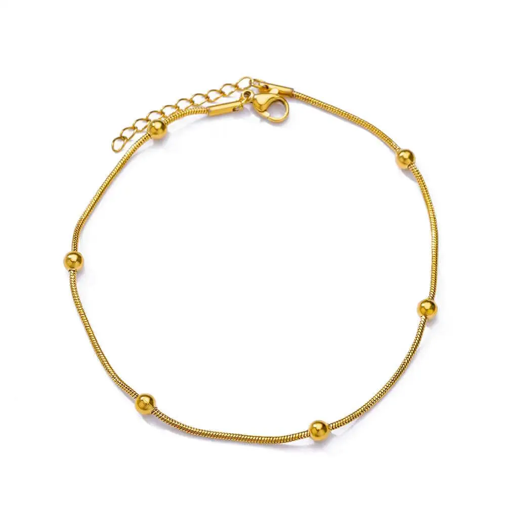 Six Beads Anklet