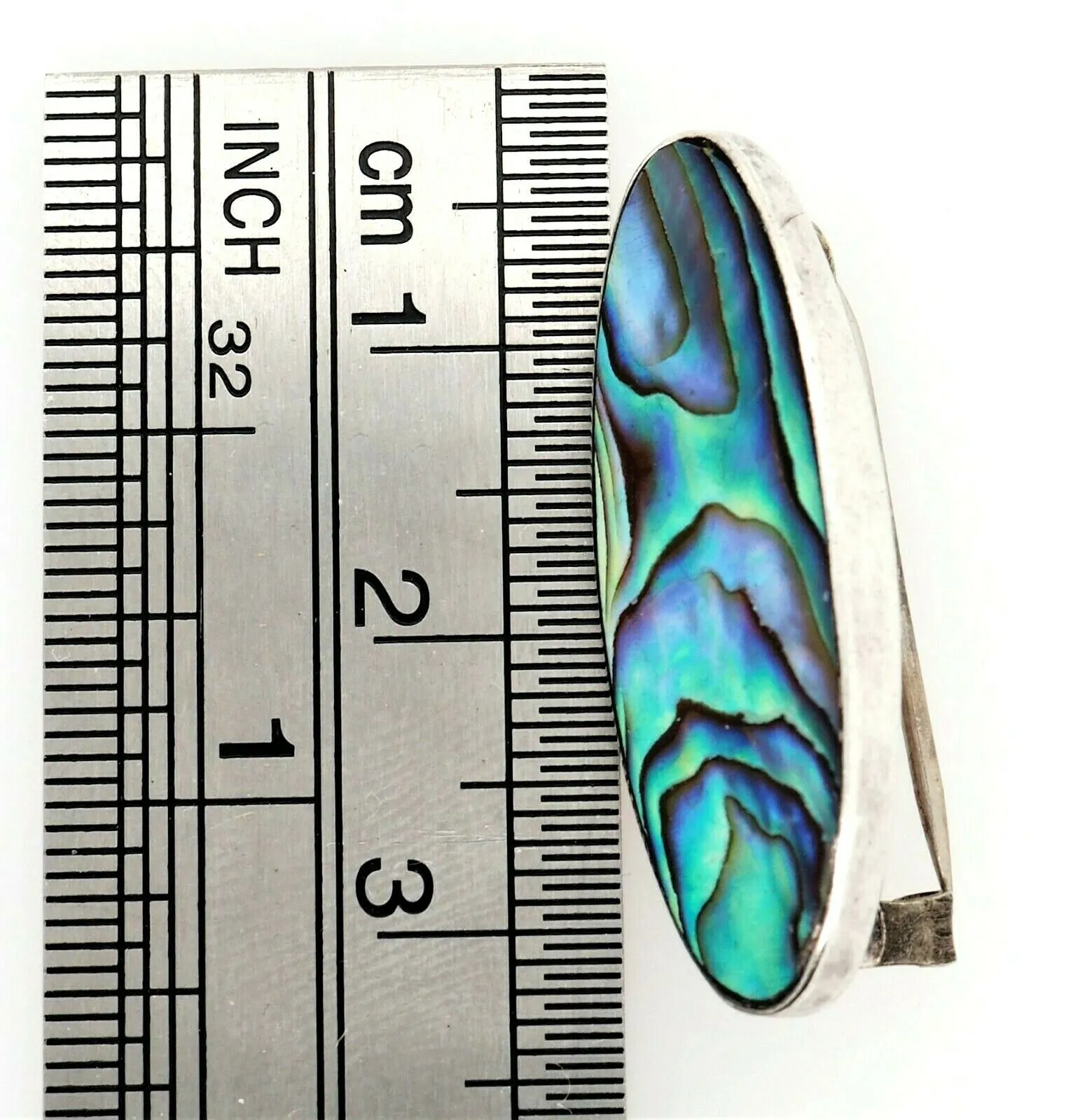 Sterling Silver Abalone/Paua Shell Brooch