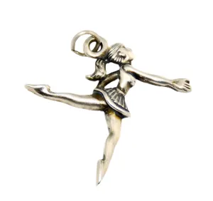 Sterling Silver Ballerina Dancer Charm