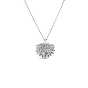 Sterling Silver Piwakawaka Tail (Fantail) Necklace
