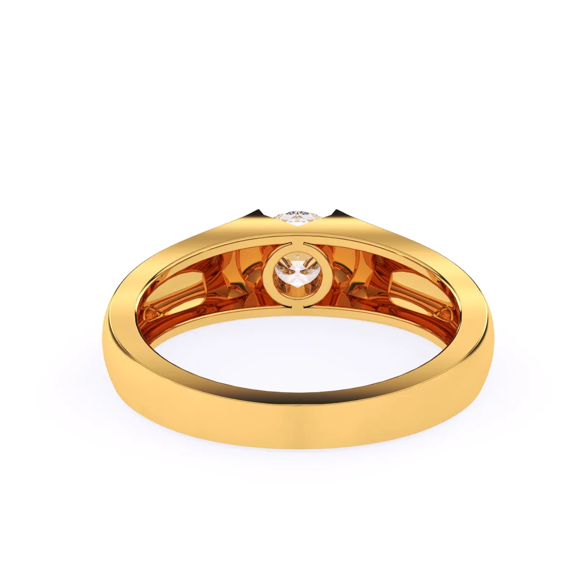 Tension Setting Round Diamond Solitaire Ring