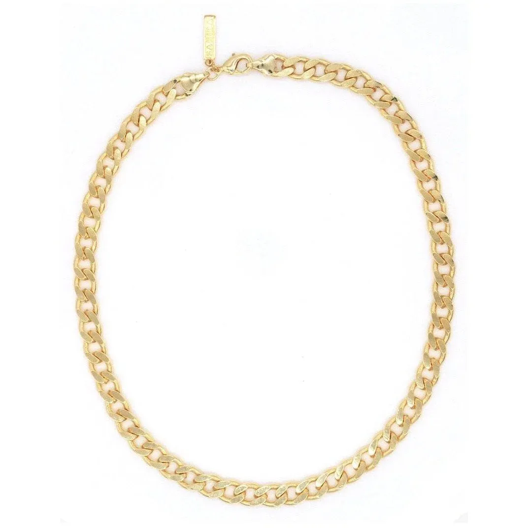 The Leila Chain Link Gold Choker by SAHIRA