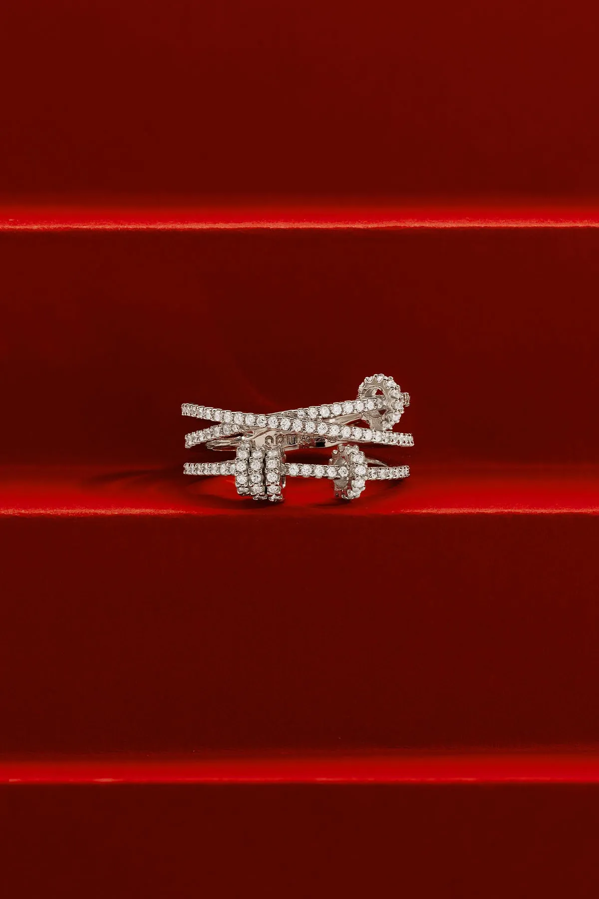 Triple Ring with Sliding Hoops