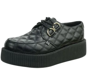 T.U.K Black Quilted Mondo Creeper