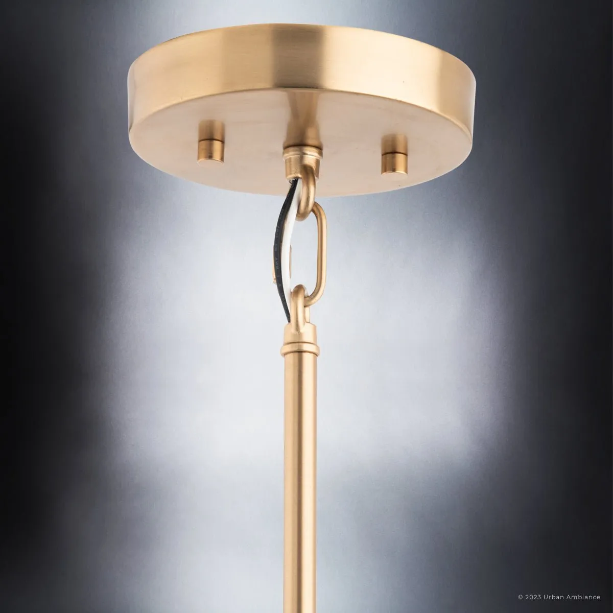 ULB2192 Transitional Pendant, 8''H x 20''W, Matte White and Gold Finish, Westport Collection