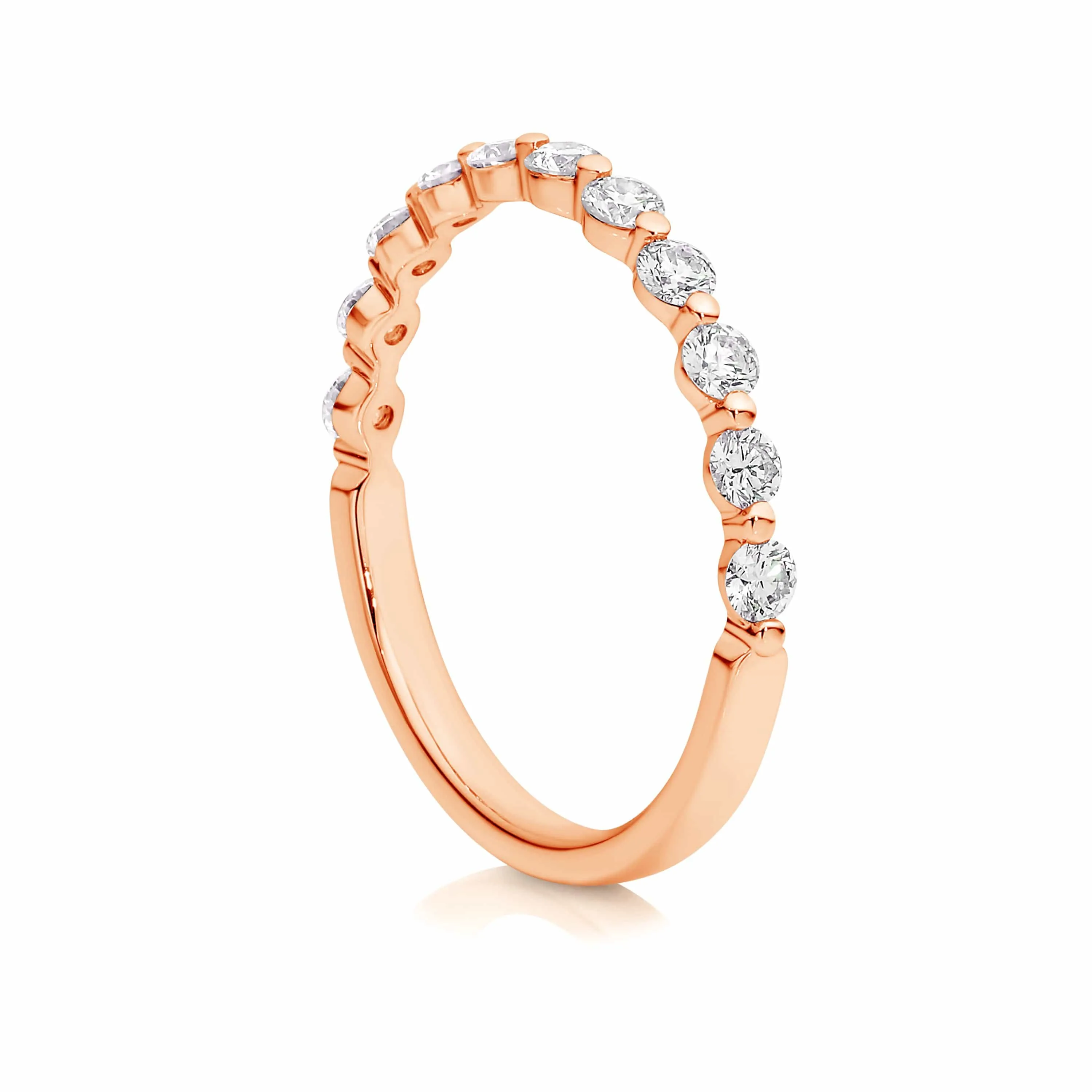 Vera | Floating 11 Stone Round Diamond Ring