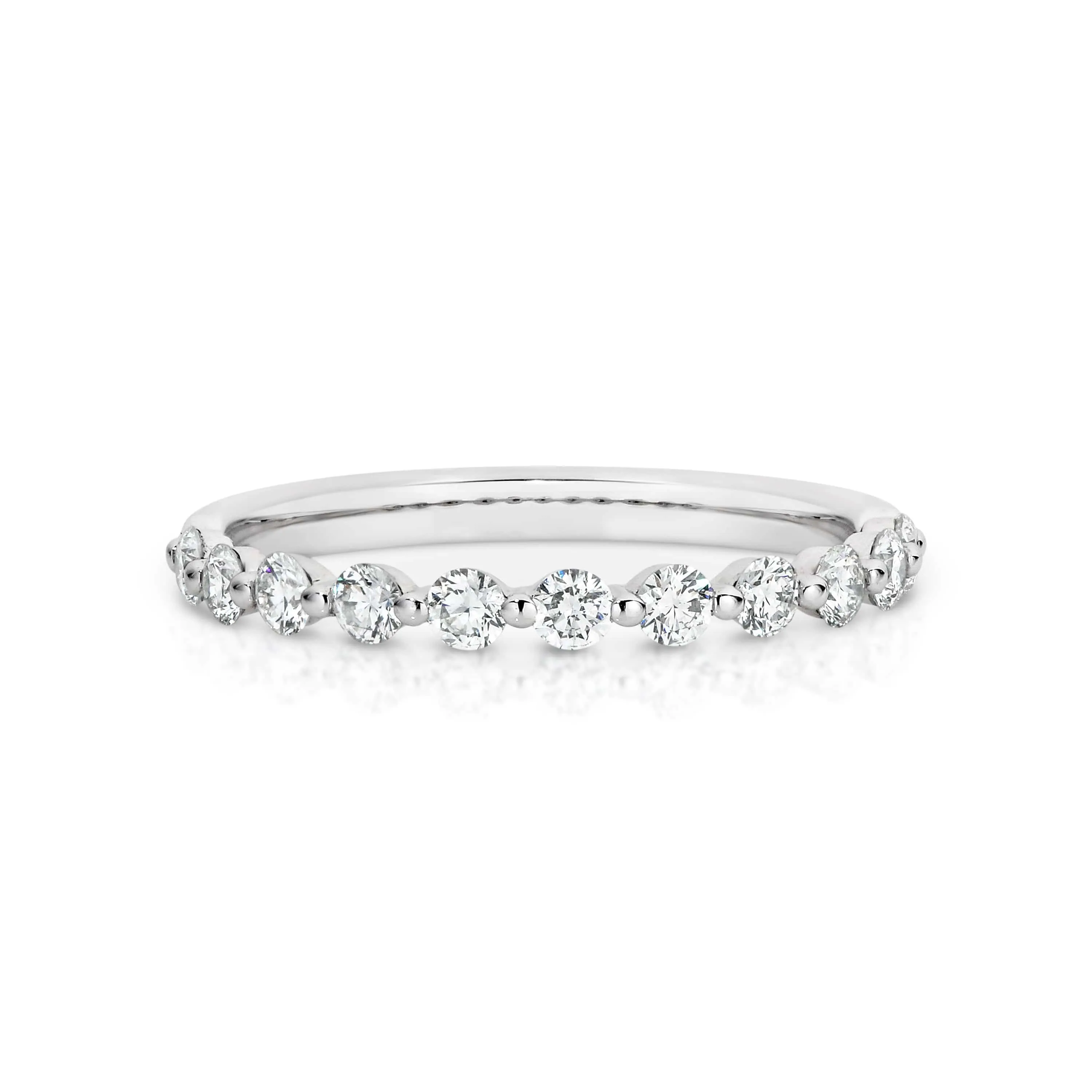 Vera | Floating 11 Stone Round Diamond Ring