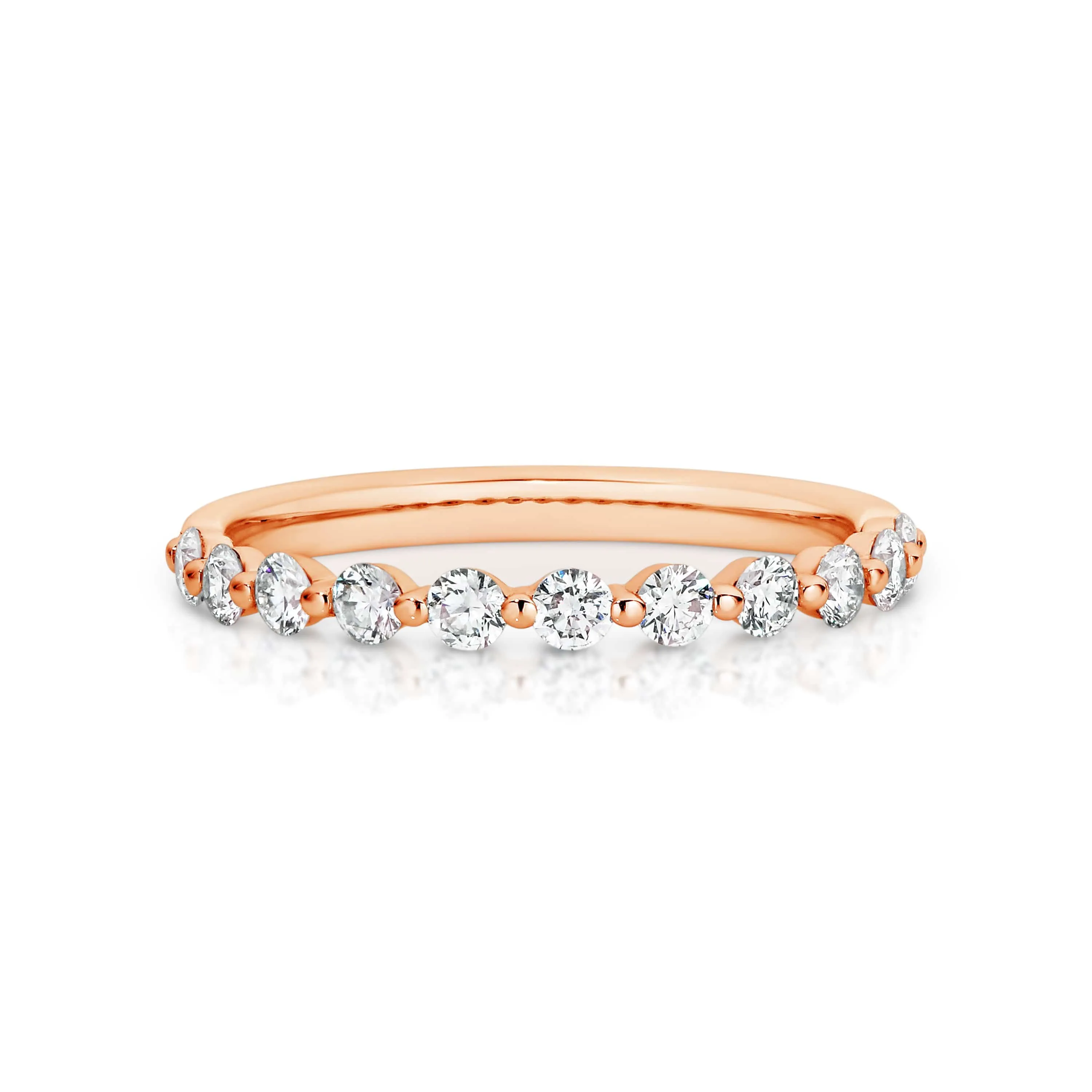 Vera | Floating 11 Stone Round Diamond Ring
