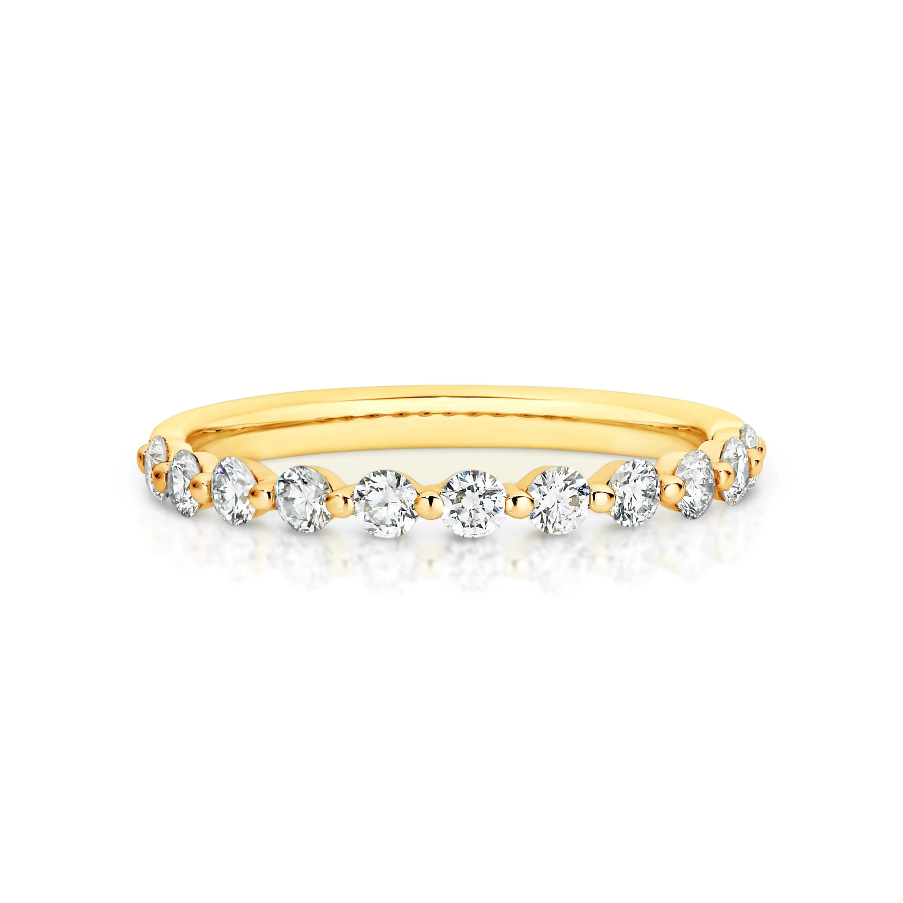 Vera | Floating 11 Stone Round Diamond Ring