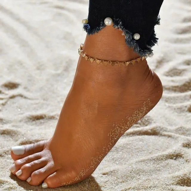 Vintage Tassel Beads Ankle Bracelet