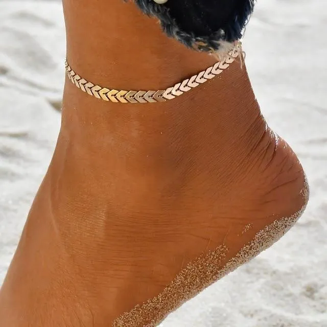 Vintage Tassel Beads Ankle Bracelet
