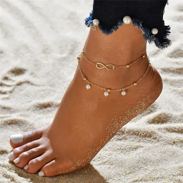 Vintage Tassel Beads Ankle Bracelet