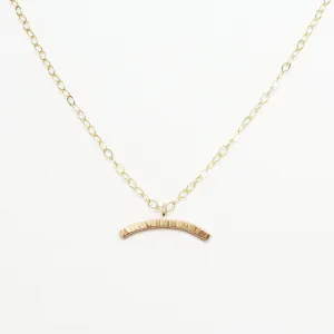 Wish Line Hammered Necklace