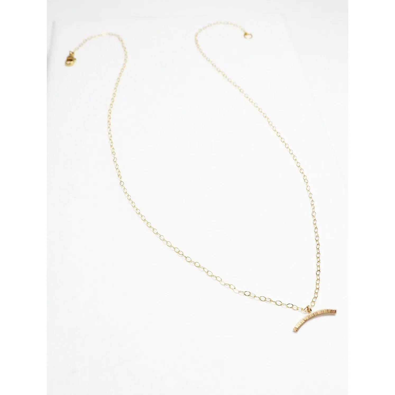Wish Line Hammered Necklace