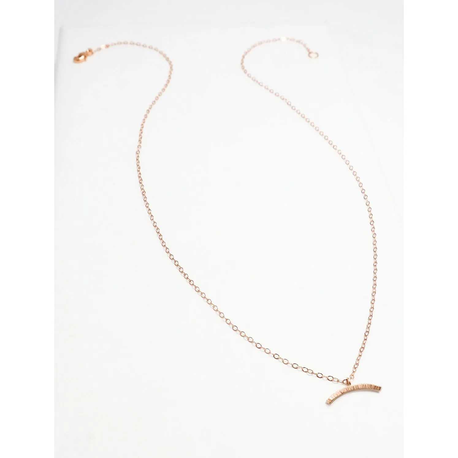 Wish Line Hammered Necklace
