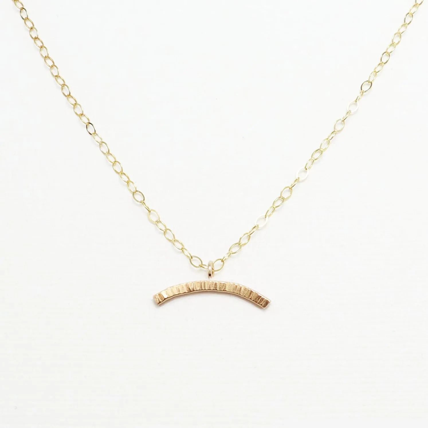 Wish Line Hammered Necklace