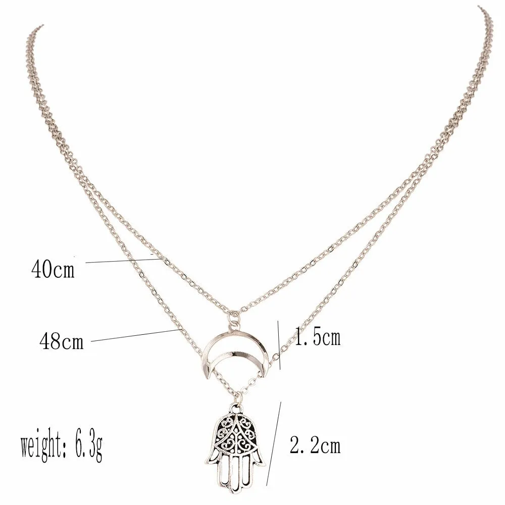 women Fashion Jewelry Short crystal stars Gold color Choker Chain Necklace for