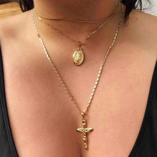 women Fashion Jewelry Short crystal stars Gold color Choker Chain Necklace for