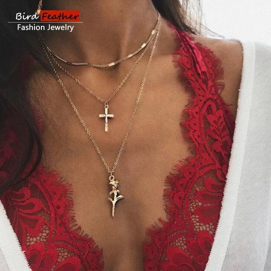 women Fashion Jewelry Short crystal stars Gold color Choker Chain Necklace for