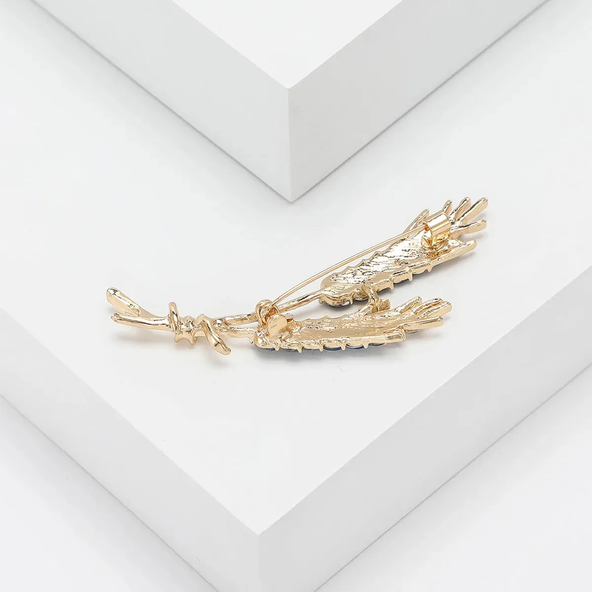 Women's Brooches Trendy Fashion 3-Color Rhinestone Ear of Wheat Lapel Pins Luxury Jewelry Accessories For Clothing