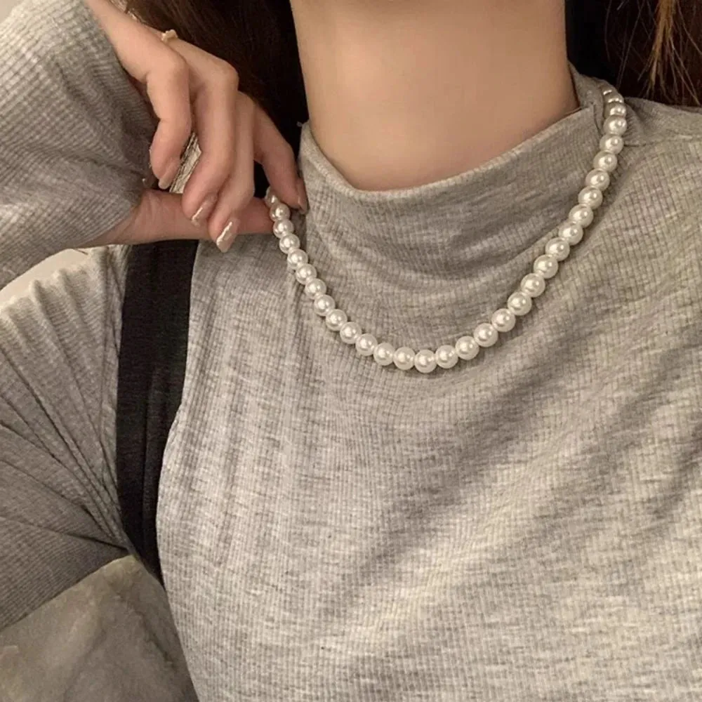 Women's Pearl Chain Necklaces