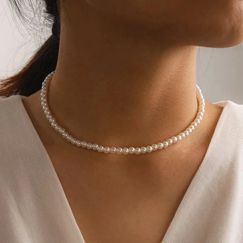 Women's Pearl Chain Necklaces