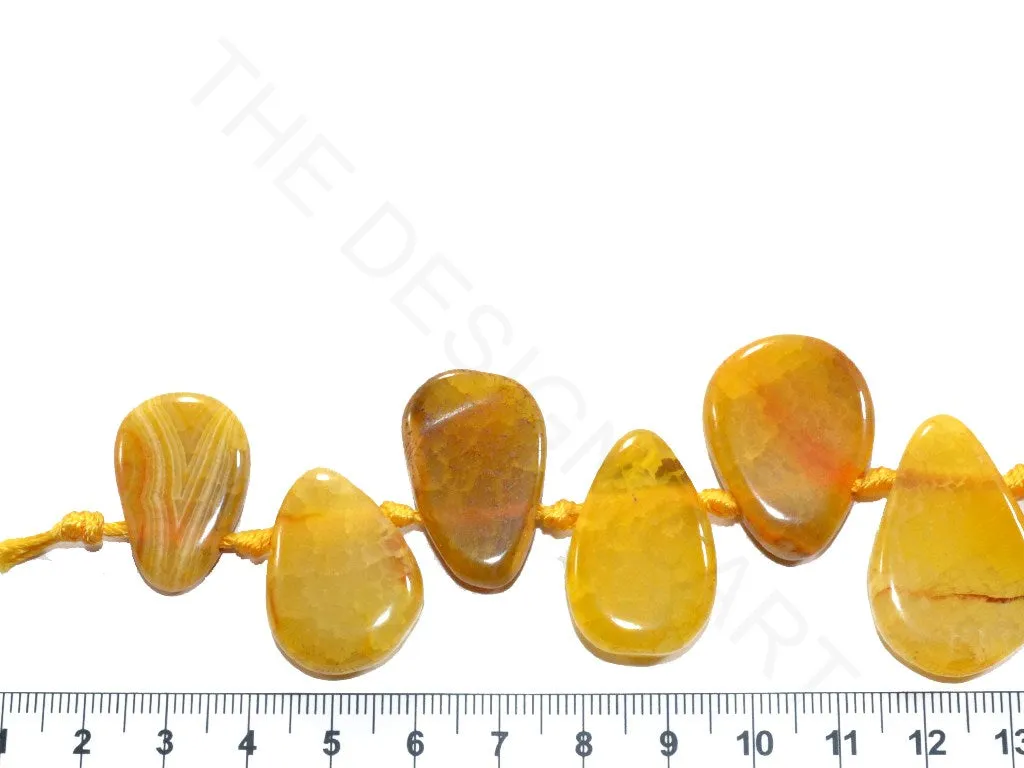Yellow Drop Agate Stones